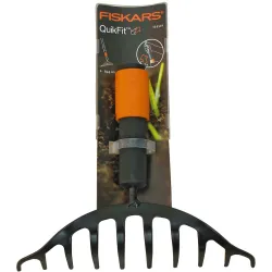 Grābeklis vēdekļa Fiskars Rose 1000651, bez kāta, 450 mm, melna krās.-oranža krās.