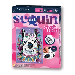 KITFIX DIY „Sequin Art Teen“ rinkinys „Lama“