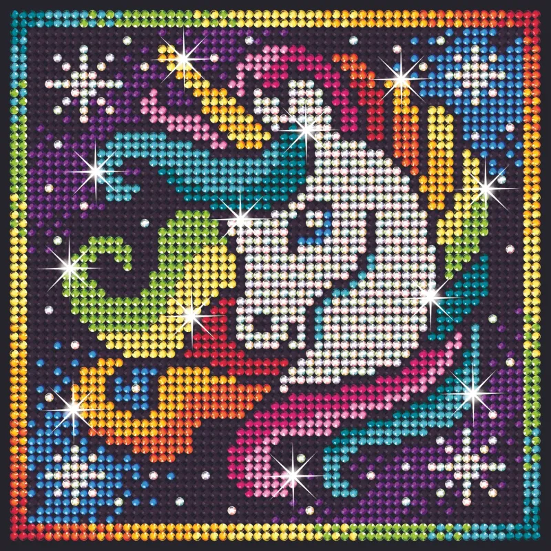 KITFIX Amatniecības komplekts dimantiņu māksla, Vienradzis