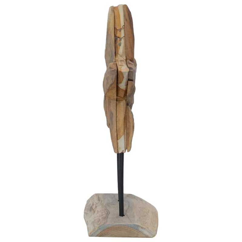 vidaXL Ziemassvētku zvaigzne Brūna 30 x 5 x 45 cm Ciets tekša koks