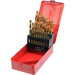 Комплект сверл HSS TiN 19 шт. 1.0-10.0mm
