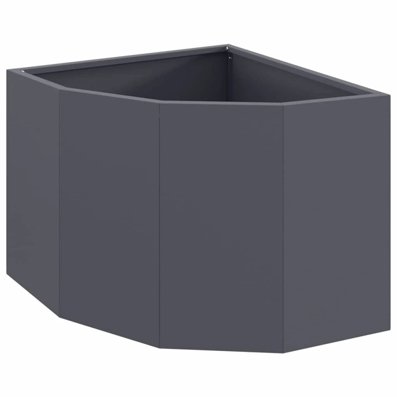 vidaXL Stūra stādītājs Antracīts 45 x 45 x 35 cm Tērauds