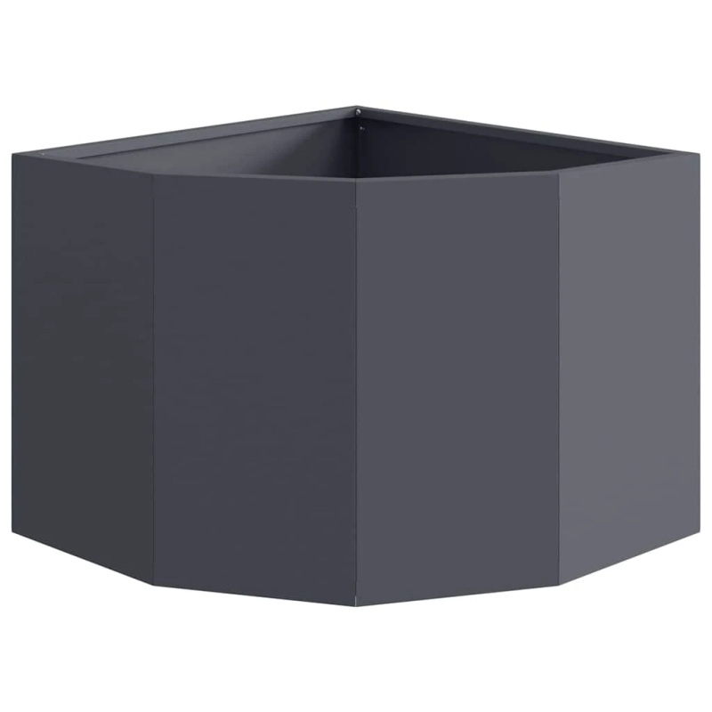 vidaXL Stūra stādītājs Antracīts 45 x 45 x 35 cm Tērauds