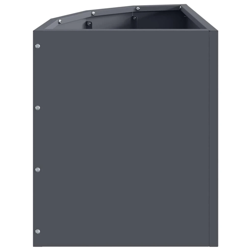 vidaXL Stūra stādītājs Antracīts 30 x 30 x 35 cm Tērauds