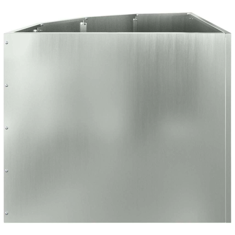 vidaXL Stūra stādītājs Sudraba 60 x 60 x 50 cm Cinkots tērauds