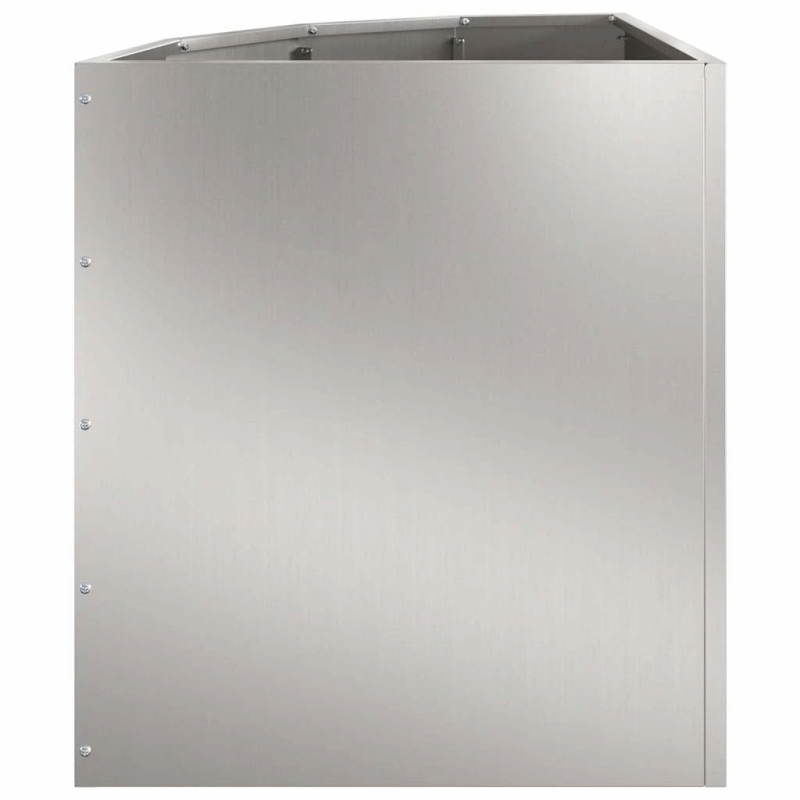 vidaXL Stūra stādītājs Sudraba 45 x 45 x 50 cm Cinkots tērauds