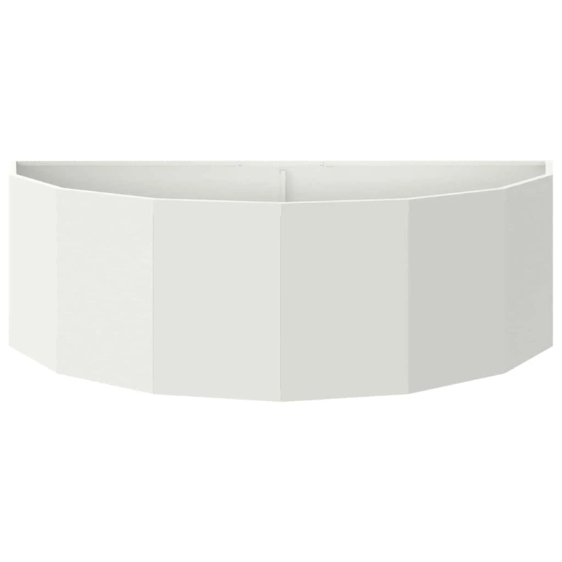 vidaXL Puķu kaste Balts 120 x 60 x 35 cm Tērauds