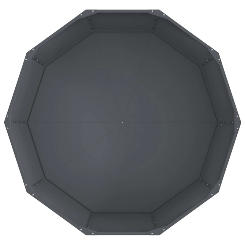 vidaXL Puķu kaste Antracīts 120 x 120 x 50 cm Tērauds