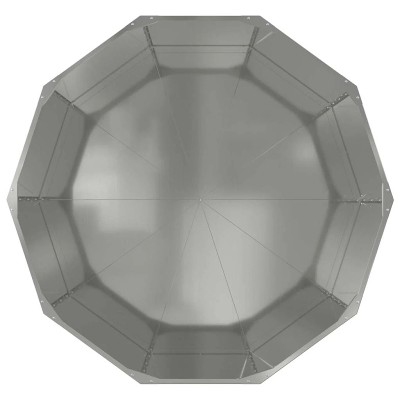 vidaXL Puķu kaste Sudraba 120 x 120 x 50 cm Cinkots tērauds