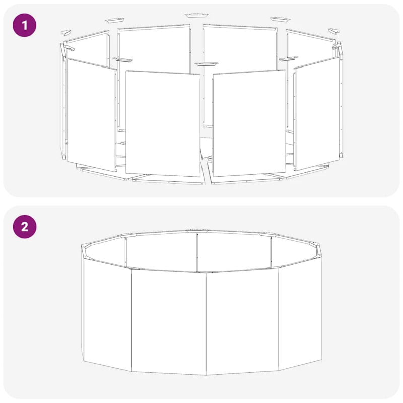 vidaXL Puķu kaste Rūsa 120 x 120 x 50 cm Novecināts tērauds