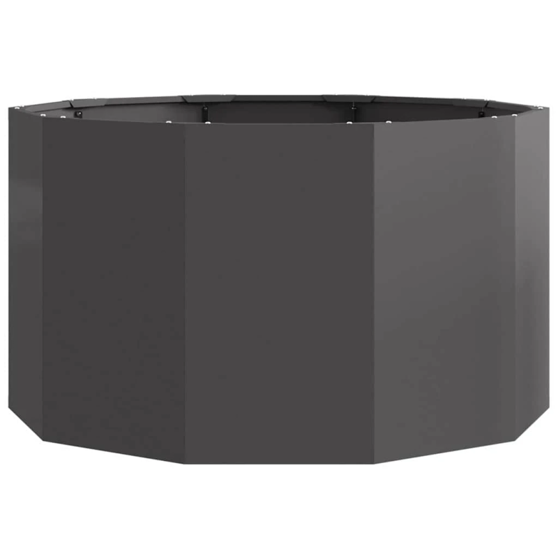 vidaXL Puķu kaste Melna 90 x 90 x 50 cm Tērauds