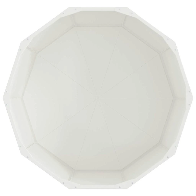 vidaXL Puķu kaste Balts 90 x 90 x 50 cm Tērauds