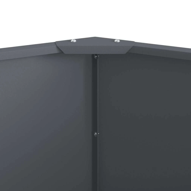 vidaXL Puķu kaste Antracīts 90 x 90 x 50 cm Tērauds