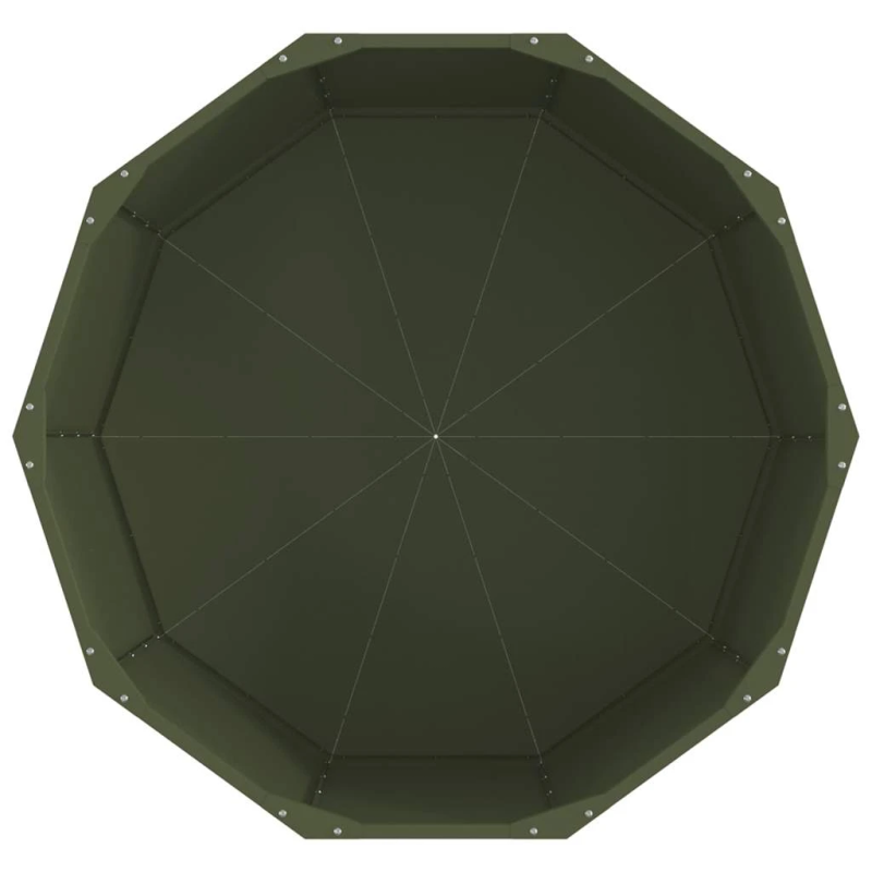 vidaXL Puķu kaste Olīvu zaļš 90 x 90 x 50 cm Tērauds