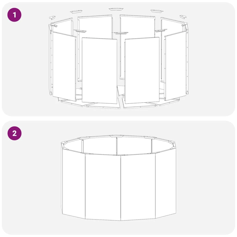 vidaXL Puķu kaste Rūsa 90 x 90 x 50 cm Novecināts tērauds