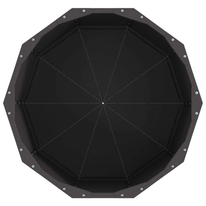 vidaXL Puķu kaste Melna 60 x 60 x 50 cm Tērauds