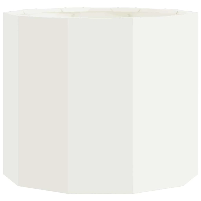 vidaXL Puķu kaste Balts 60 x 60 x 50 cm Tērauds