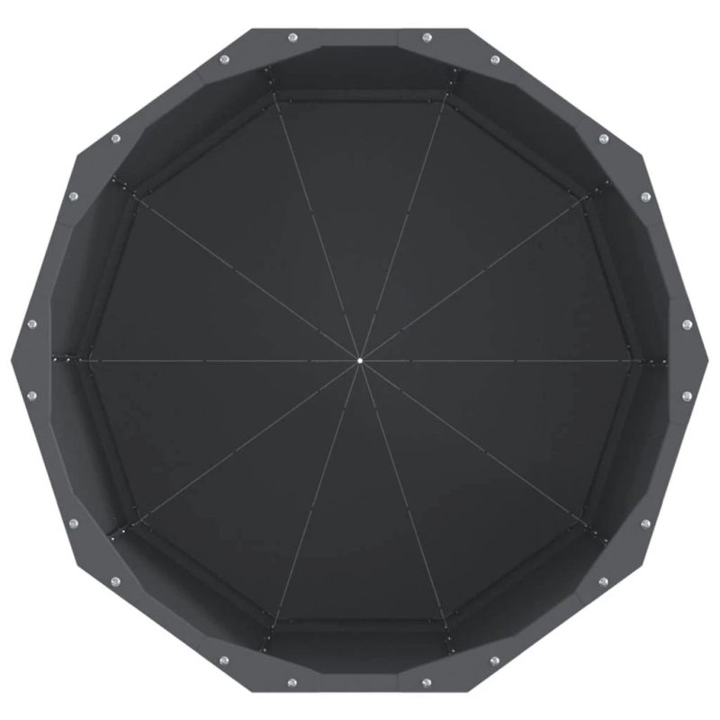 vidaXL Puķu kaste Antracīts 60 x 60 x 50 cm Tērauds