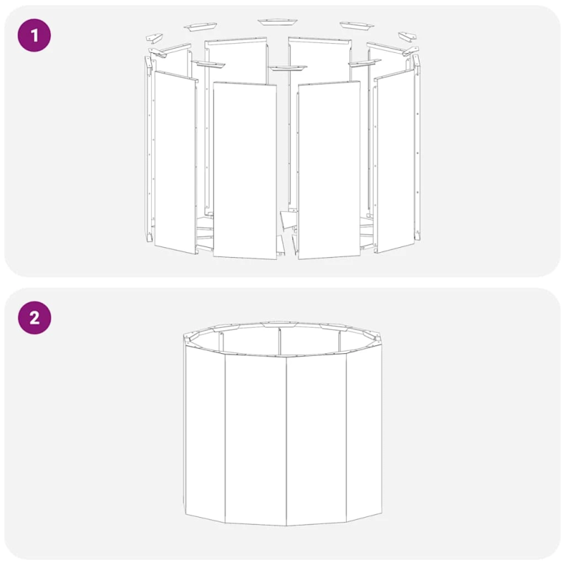vidaXL Puķu kaste Rūsa 60 x 60 x 50 cm Novecināts tērauds