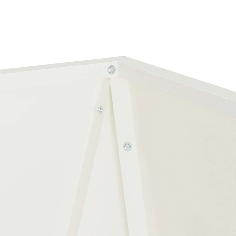 vidaXL Puķu kaste Balts 30 x 30 x 75 cm Tērauds