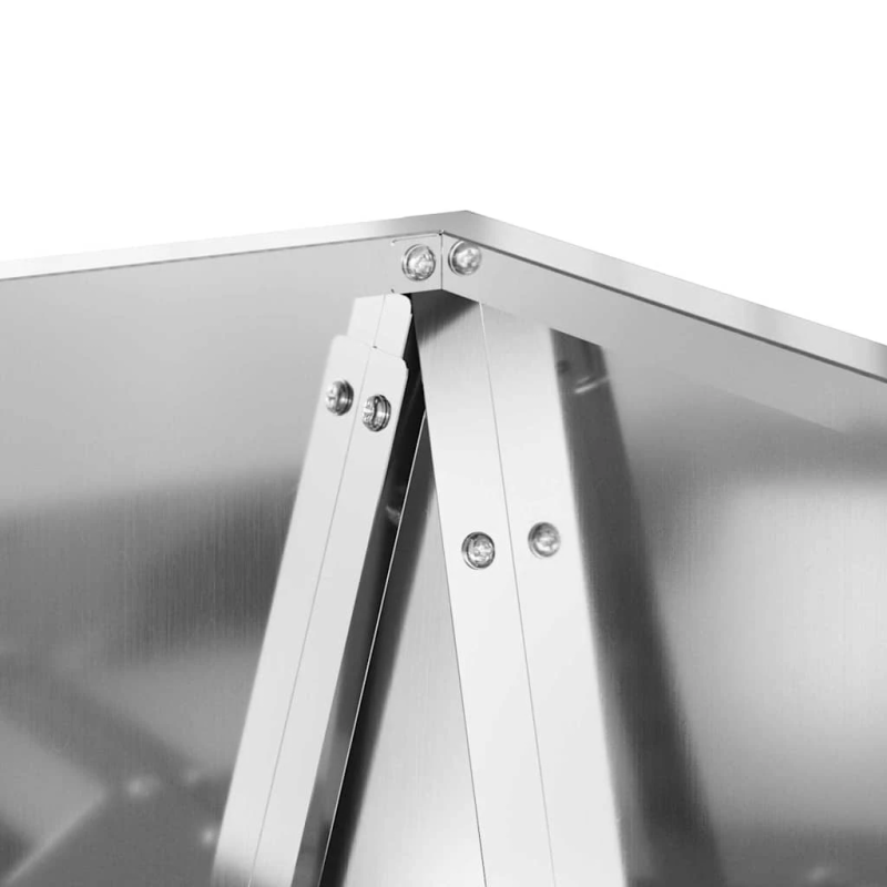 vidaXL Puķu kaste Sudraba 30 x 30 x 75 cm Cinkots tērauds