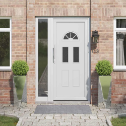 vidaXL Puķu kaste 2 pcs Sudraba 30 x 30 x 75 cm Cinkots tērauds