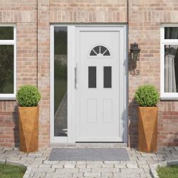 vidaXL Puķu kaste 2 pcs Rūsa 30 x 30 x 75 cm Novecināts tērauds