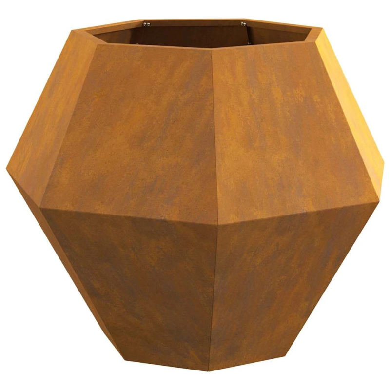 vidaXL Puķu kaste Rūsa 75 x 75 x 60 cm Novecināts tērauds