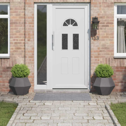 vidaXL Puķu kaste 2 pcs Melna 50 x 50 x 40 cm Tērauds