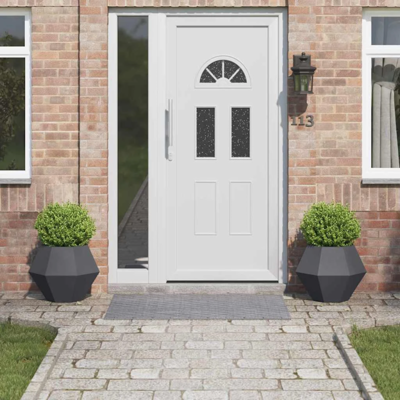 vidaXL Puķu kaste 2 pcs Antracīts 50 x 50 x 40 cm Tērauds