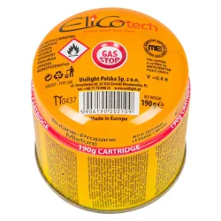 Gāzes balons 190g propāns-butāns ar pretvārstu EN417