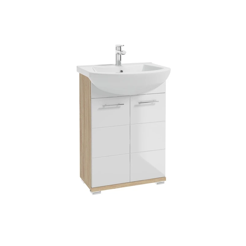 Skapītis bari d60 balts-koka