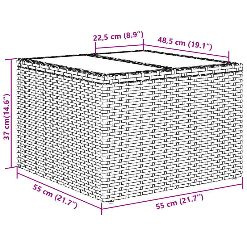 vidaXL Dīvānu komplekts ar spilvenu 6 pcs Brūns un Krēma poliratāns