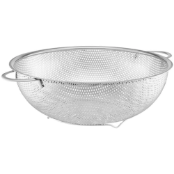 Caurduris metāla 25cm ar rokturiem sānos