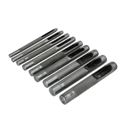 Hole punch set, FASTER TOOLS, 9 pcs.