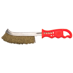 Rokas birste metāla ar misiņa pārklājumu