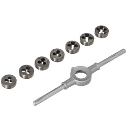 Keermelõikurite komplekt 8tk M3-M12 käepidemega