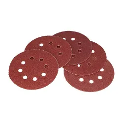 Sandpaper disc Velcro d.125 No. 40-8holes 5pcs