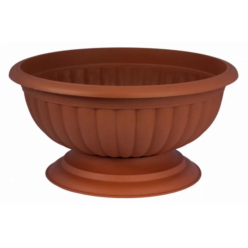 Puķu pods zems Grace 45cm, terakota