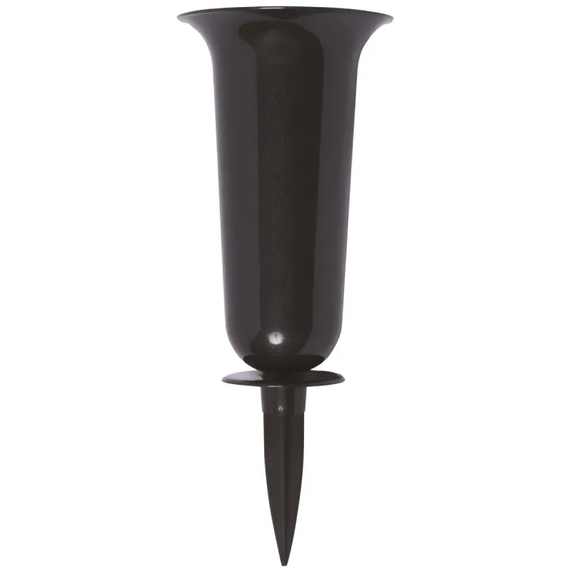 Kapu vāze Form Plastic Dama 1070, 32.7 cm, melna krās.