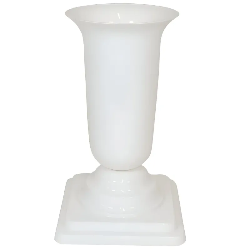 Kapu vāze Form Plastic Dama 1060, 26.7 cm, balta krās.