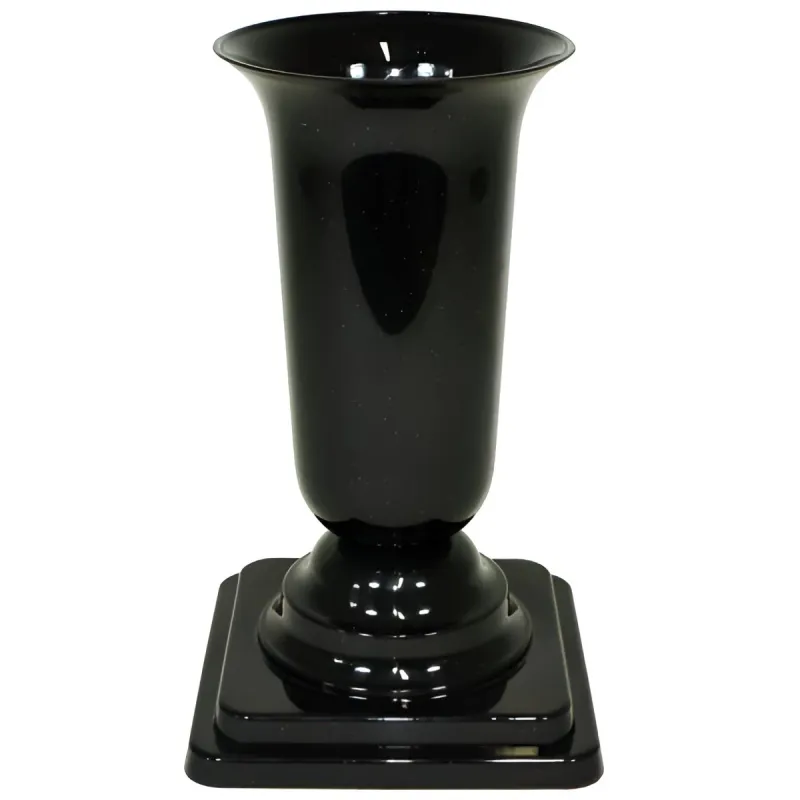 Kapu vāze Form Plastic Dama 1060, 26.7 cm, melna krās.