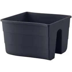 Balkona kaste Wave, 30cm melna