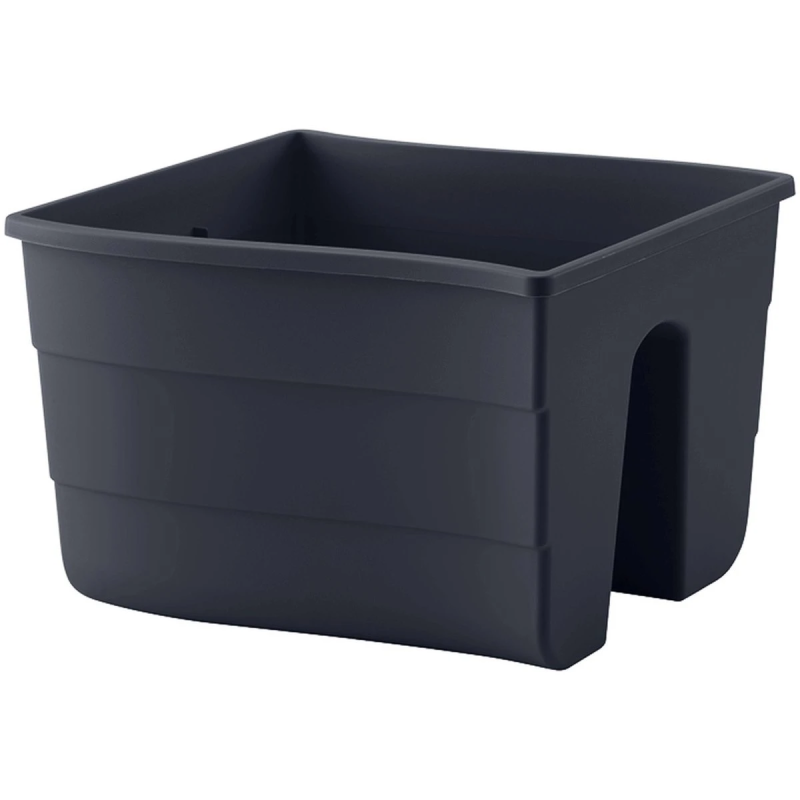 Balkona kaste Wave, 30cm melna