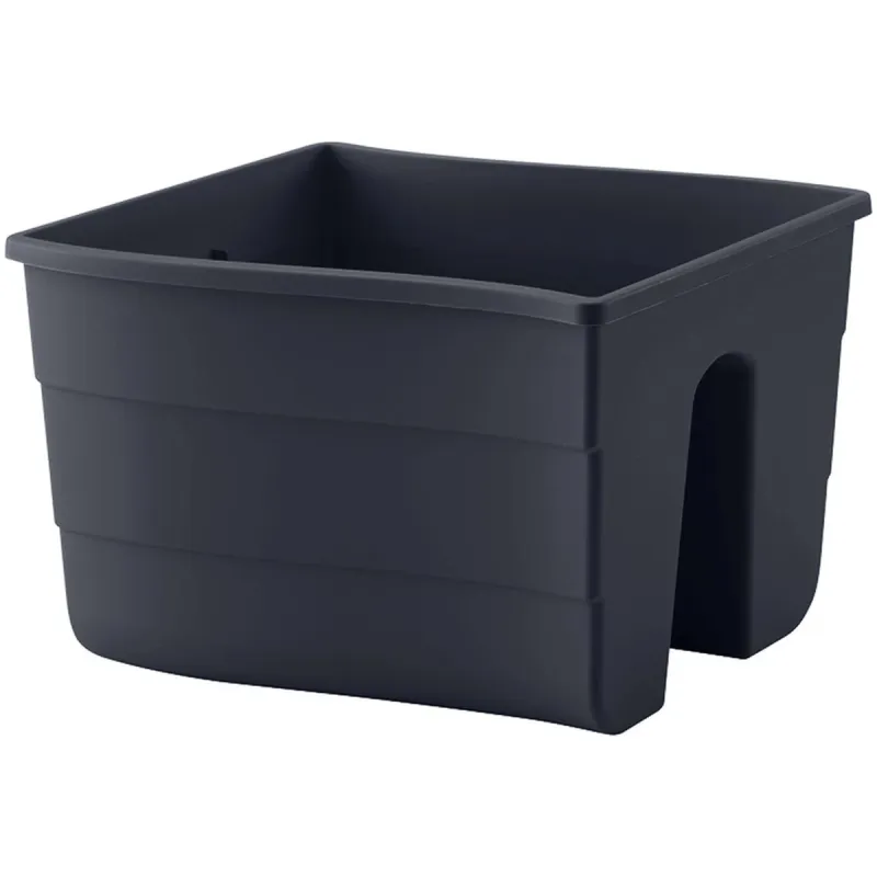 Balkona kaste Wave, 30cm melna