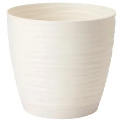 Lillepott Form Plastic Petit 3000, plastik, valge v.