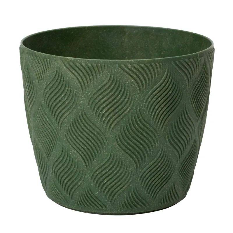 Puķu pods Flow Petit Eco 15cm, zaļš