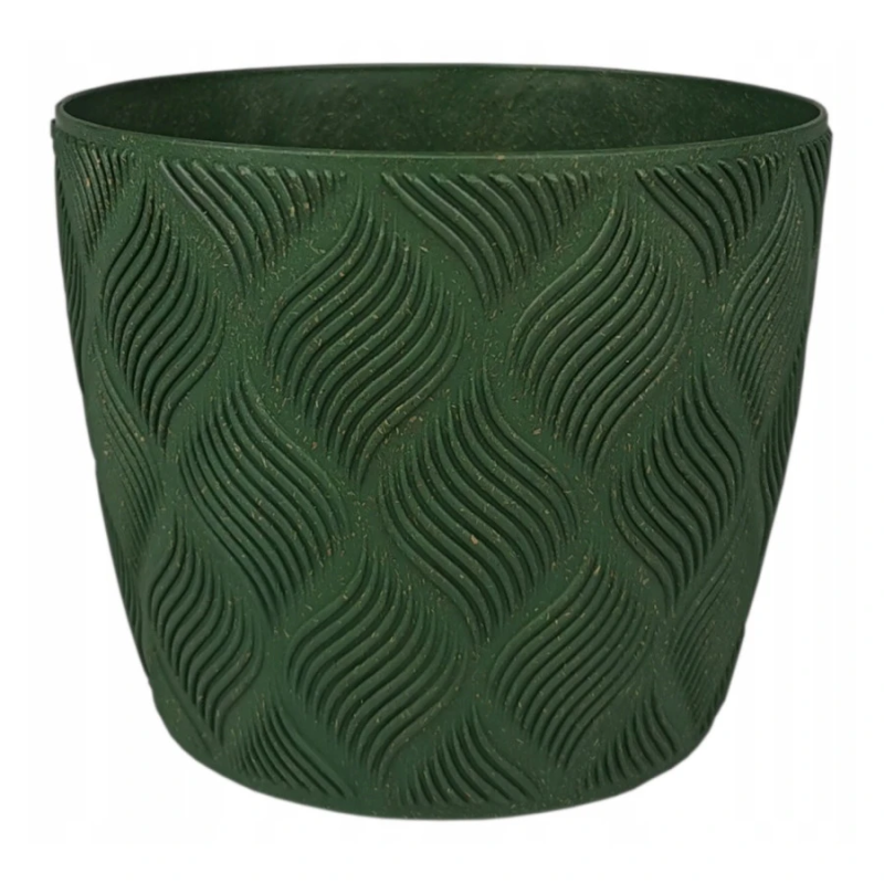 Puķu pods Flow Petit Eco 17cm, zaļš