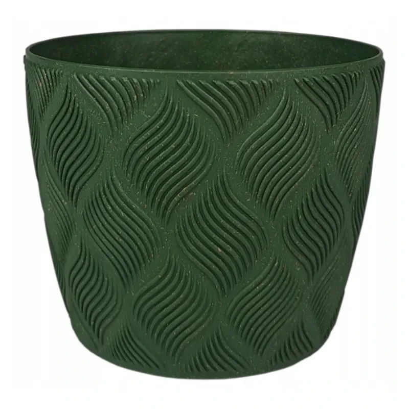 Puķu pods Flow Petit Eco 17cm, zaļš