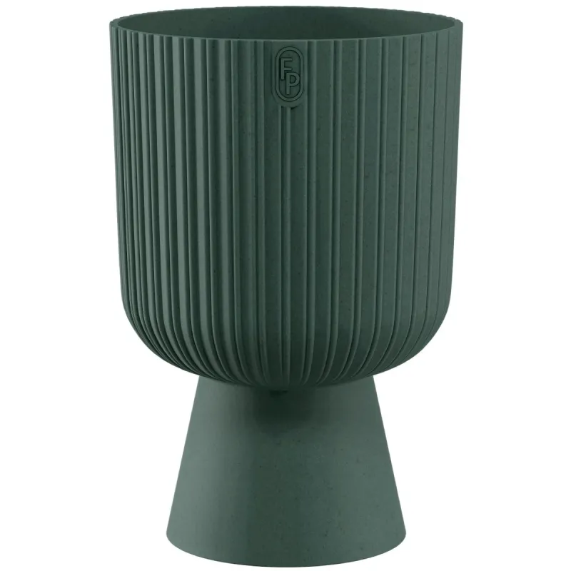 Puķu pods Keli Mika 14cm, Eco Wood zaļš